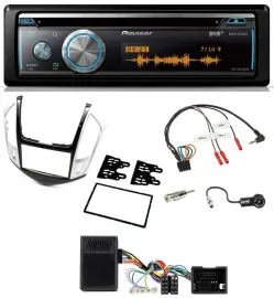 Pioneer Lenkrad DAB USB CD Bluetooth Autoradio für Chevrolet Cruze 2011-2016 sil