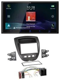 JVC USB Bluetooth 2DIN DAB MP3 Autoradio für Citroen C1 Toyota Aygo Peugeot 107