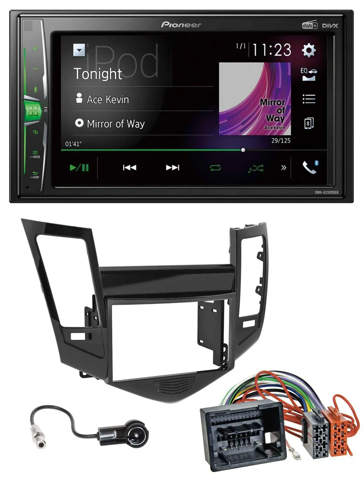 Автомагнитола для Chevrolet Cruze (с 2009) Pioneer 2-DIN MP3 DAB USB Bluetooth