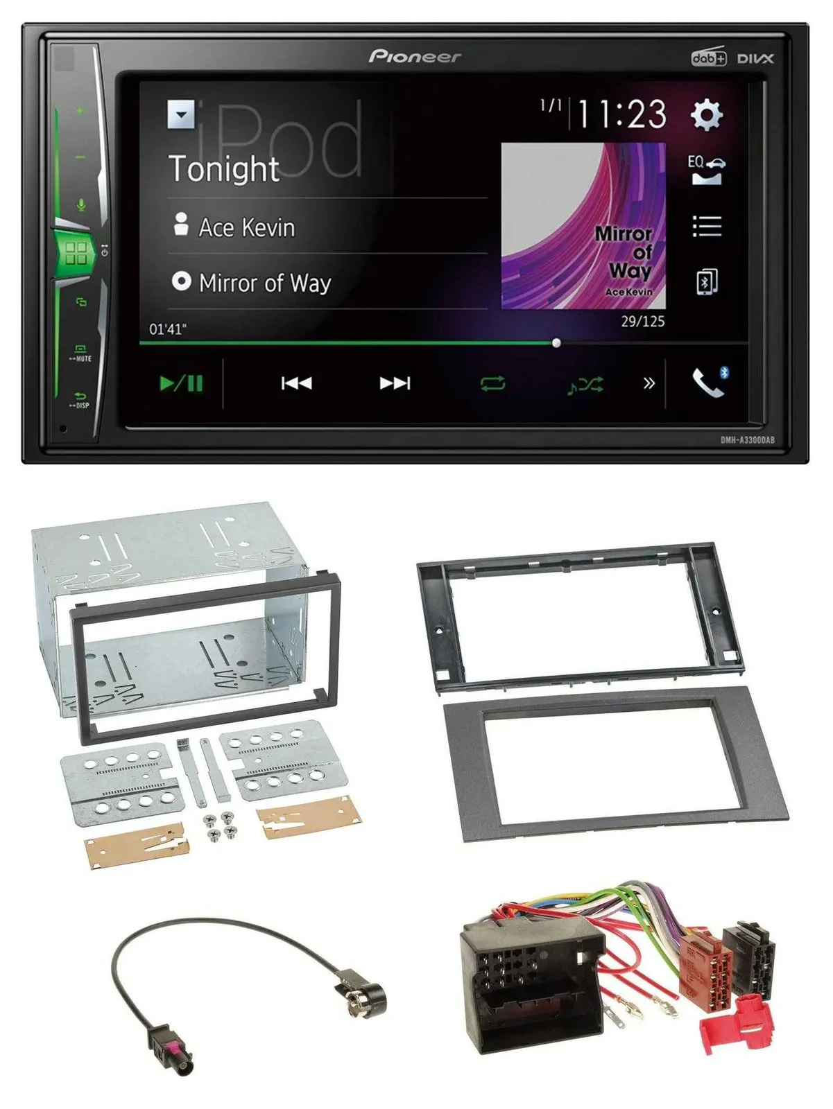Pioneer 2DIN MP3 DAB USB Bluetooth Autoradio für Ford Fusion Kuga Transit 05-12