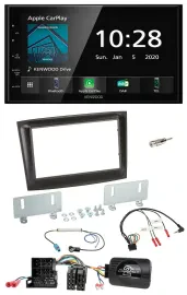 Kenwood Bluetooth Lenkrad DAB USB 2DIN Autoradio für Fiat Doblo Mini-ISO ab 2015