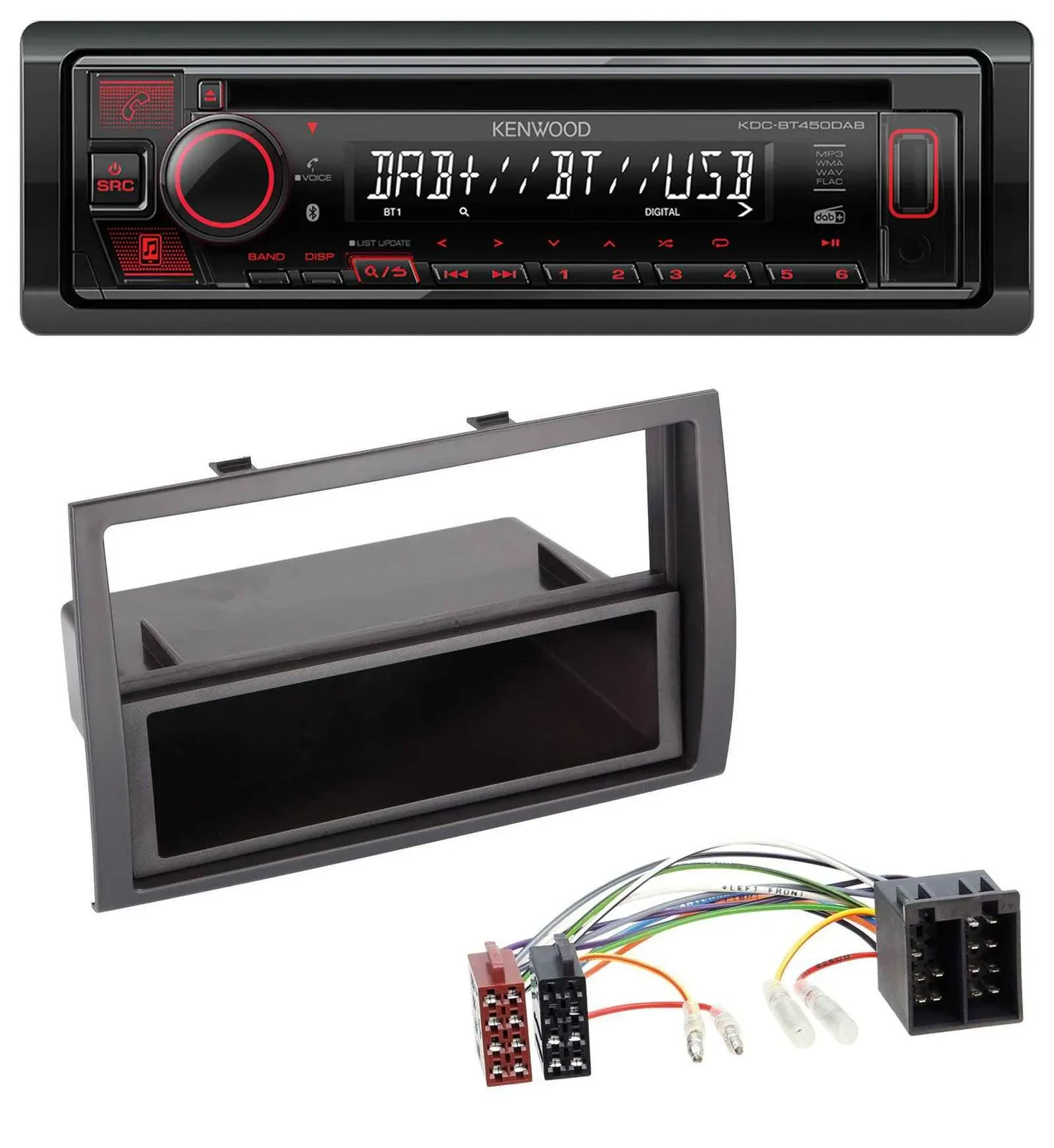 Kenwood MP3 CD USB Bluetooth DAB Autoradio für Citroen Jumper Peugeot Boxer Fiat
