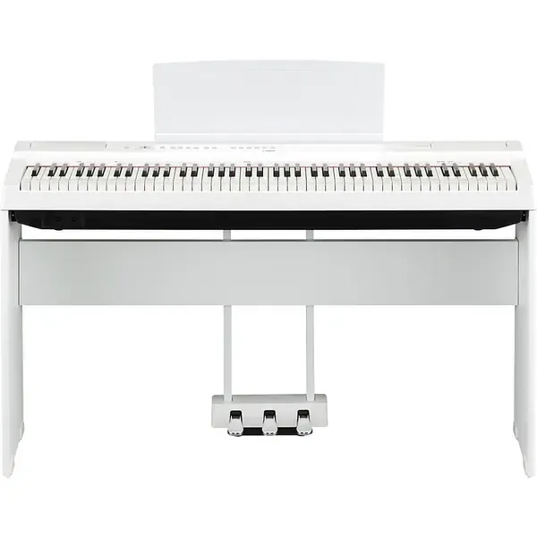 Цифровое пианино Yamaha P-125 Digital Piano with Wooden Stand and LP-1 Pedal Unit White