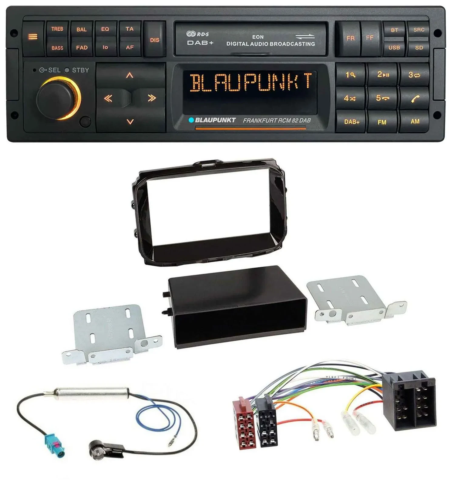 Автомагнитола Blaupunkt USB DAB SD MP3 Bluetooth для Alfa Romeo Giulietta (с 2013), ISO