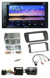 Pioneer Bluetooth 2DIN USB DVD DAB Lenkrad Autoradio für Seat Ibiza ab 08 tuam-g