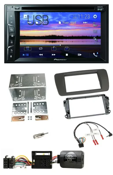Pioneer Bluetooth 2DIN USB DVD DAB Lenkrad Autoradio für Seat Ibiza ab 08 tuam-g