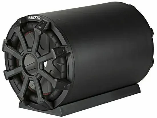 Kicker 46CWTB104 10" 800W Weather-proof Sealed-tube Enclosure w/ 4 Ohm Subwoofer