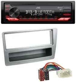 JVC Bluetooth USB DAB MP3 Autoradio für Honda Civic 04-06 silber autom. Klima