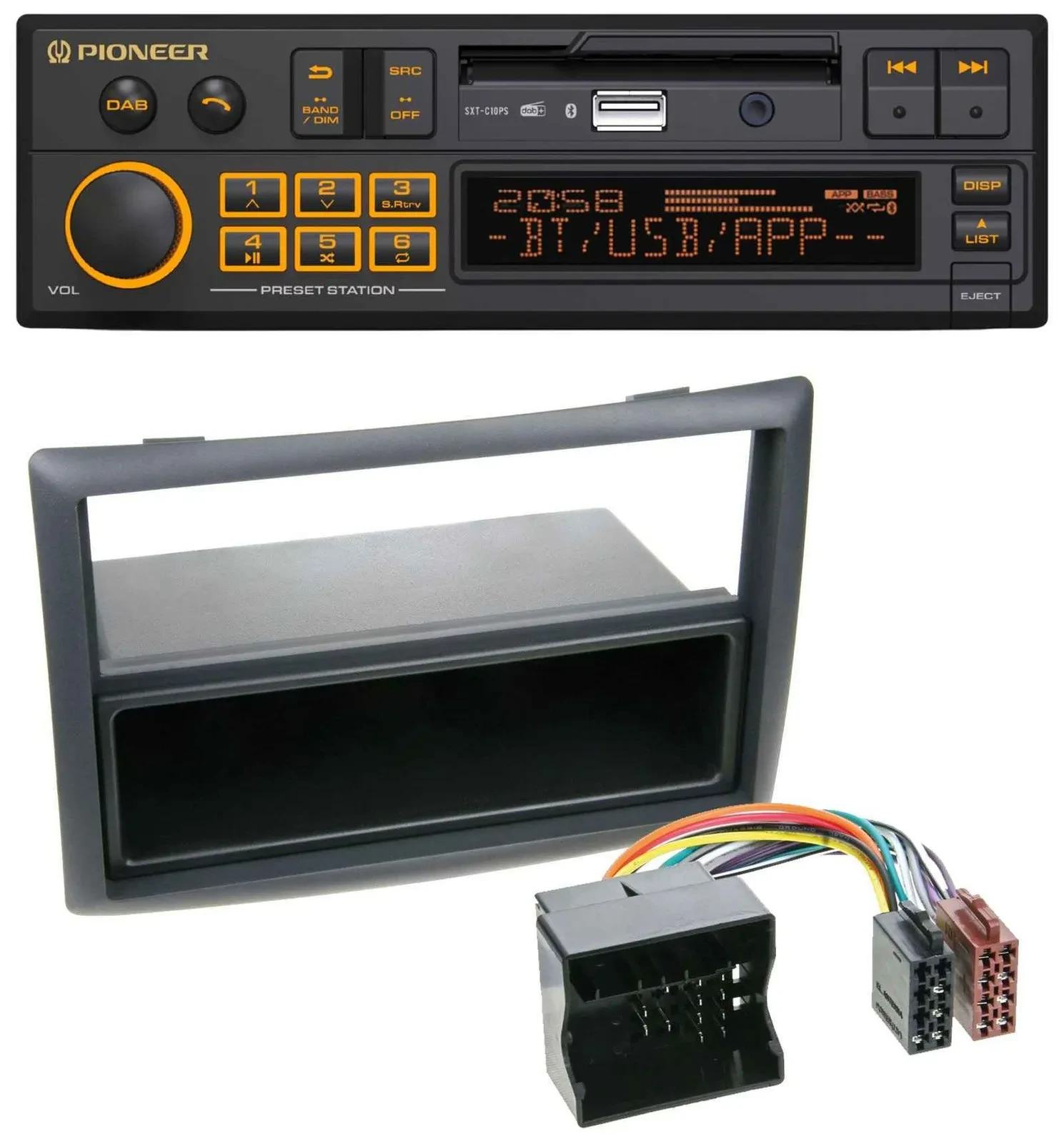 Pioneer DAB MP3 USB Bluetooth Autoradio für Renault Megane (2009-2010)