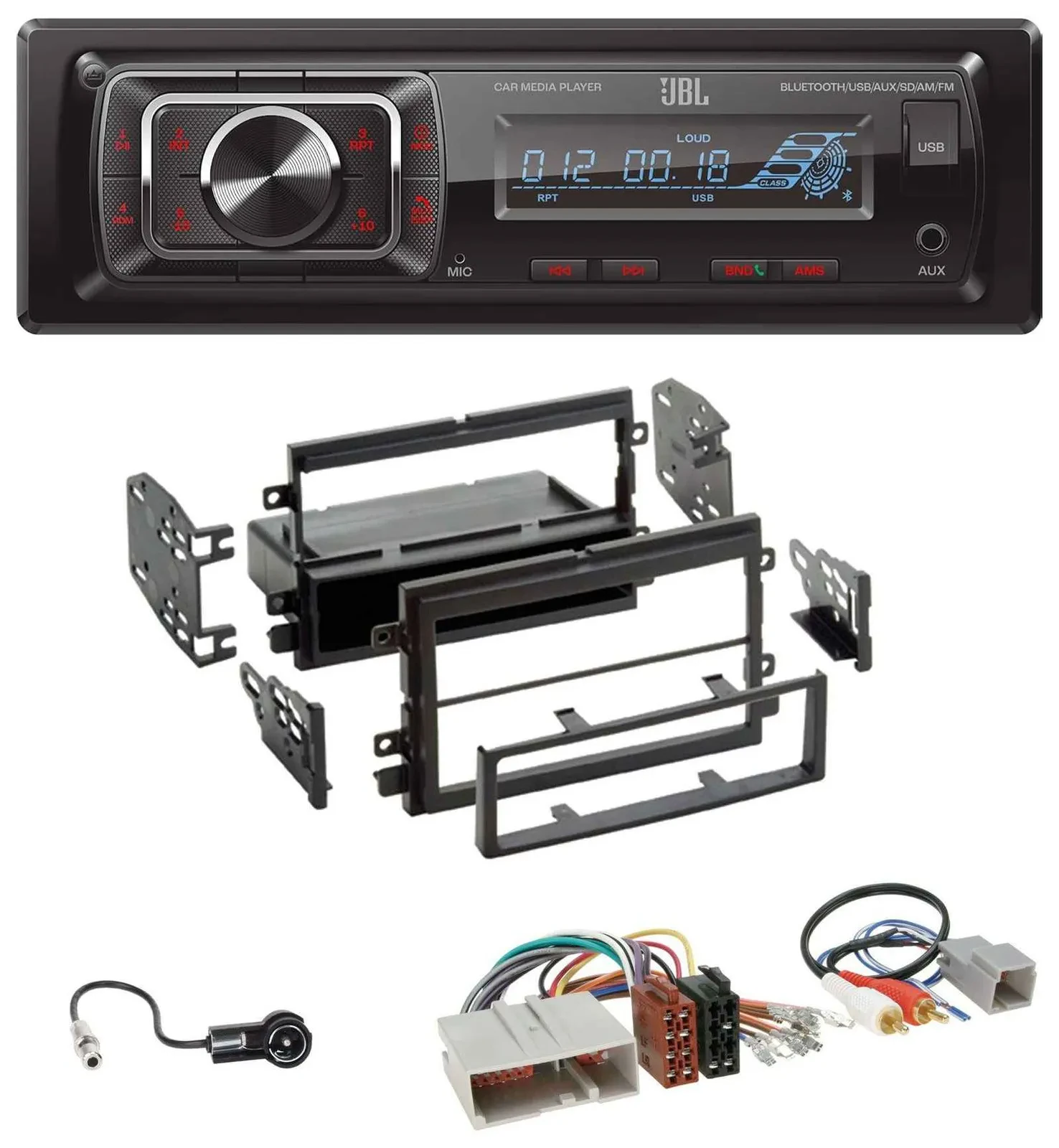 JBL SD AUX MP3 USB Bluetooth Autoradio für Ford Mustang, F150 (2004-2009)