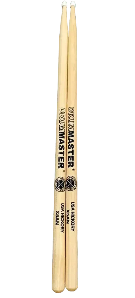 Барабанные палочки DRUMMASTER American Hickory X5AN с пластиковым наконечником