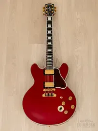 Электрогитара полуакустическая Gibson B.B.King Lucille ES-355 HH Cherry Red w/case USA 1997