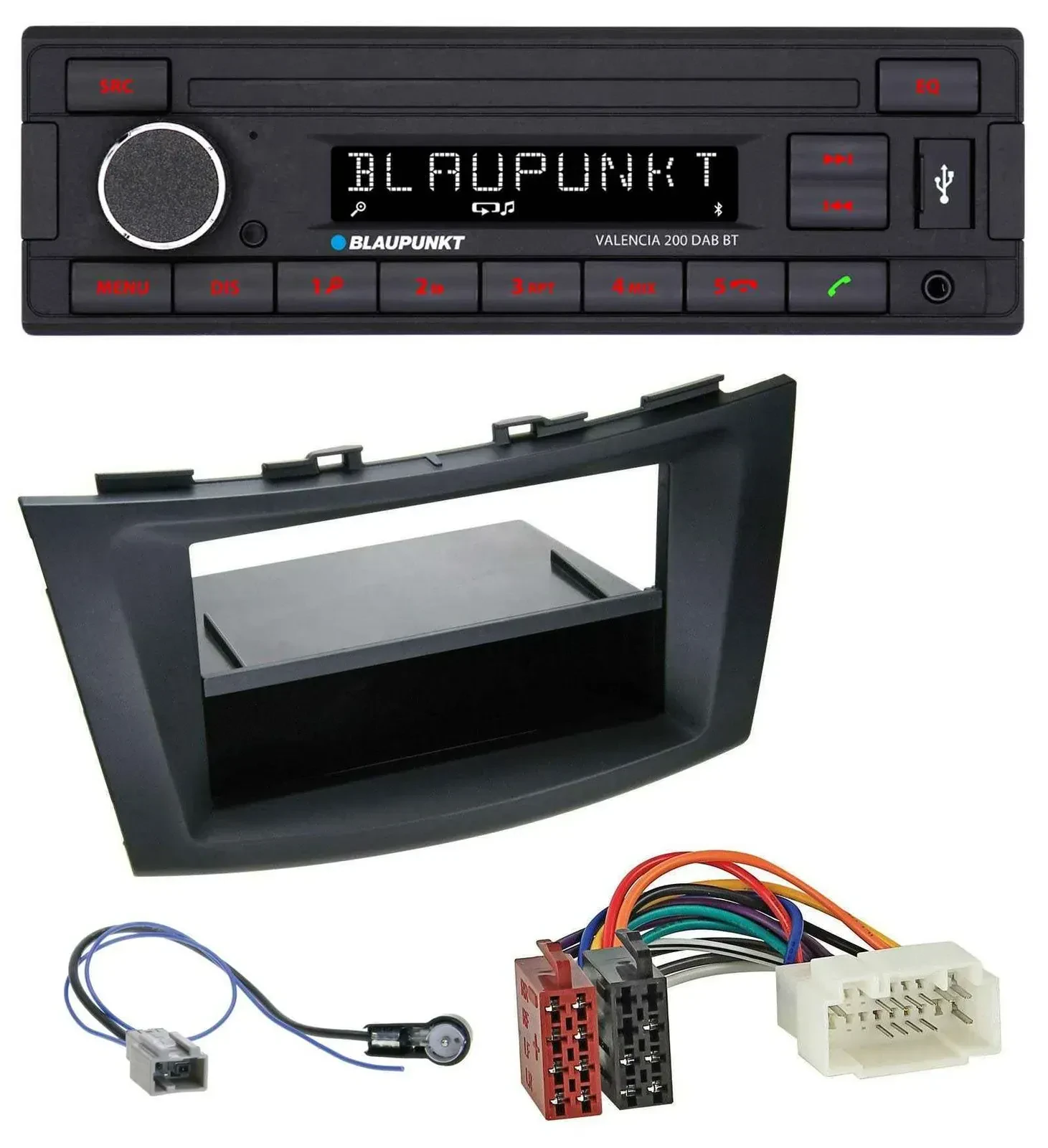 Blaupunkt DAB MP3 Bluetooth USB Autoradio für Suzuki Swift (FZ/NZ, ab 2010)