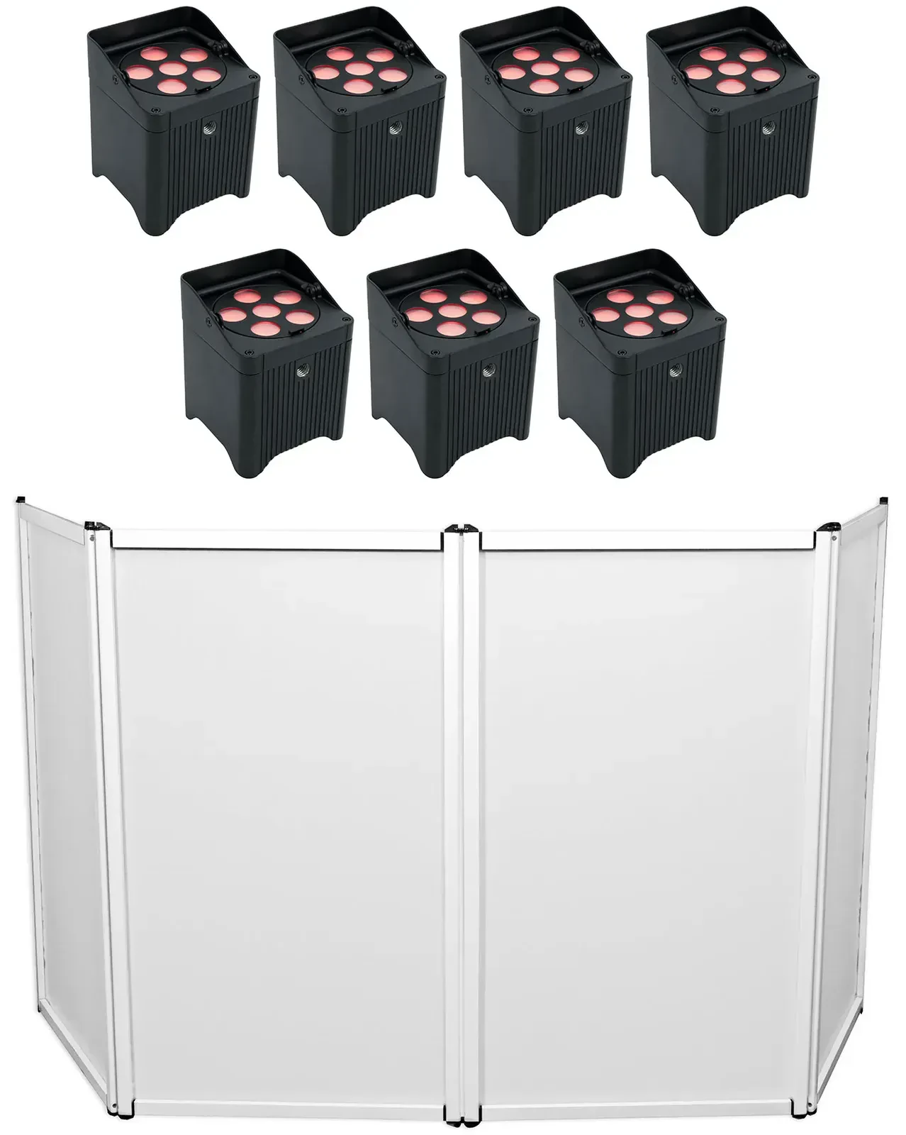 Светодиодный прибор Chauvet DJ Freedom Par T6 Black с фасадом (7 штук)