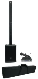 JBL PRX ONE 2000w Powered Column DJ PA Speaker+Subwoofer+Audio Technica Mic