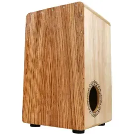 U-Turn Cajon 49 Premium Zebrawood-Optik mit seitlichem Schallloch | Neu