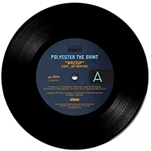 Виниловая пластинка Polyester the Saint - Wazzup Feat. Jay Worthy / Modern Funk Dub Version [New 7"