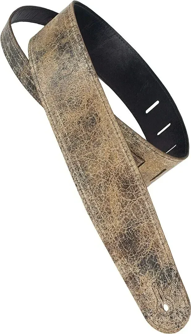 Ремень для гитары Henry Heller HP25NS-BRN Distressed Brown