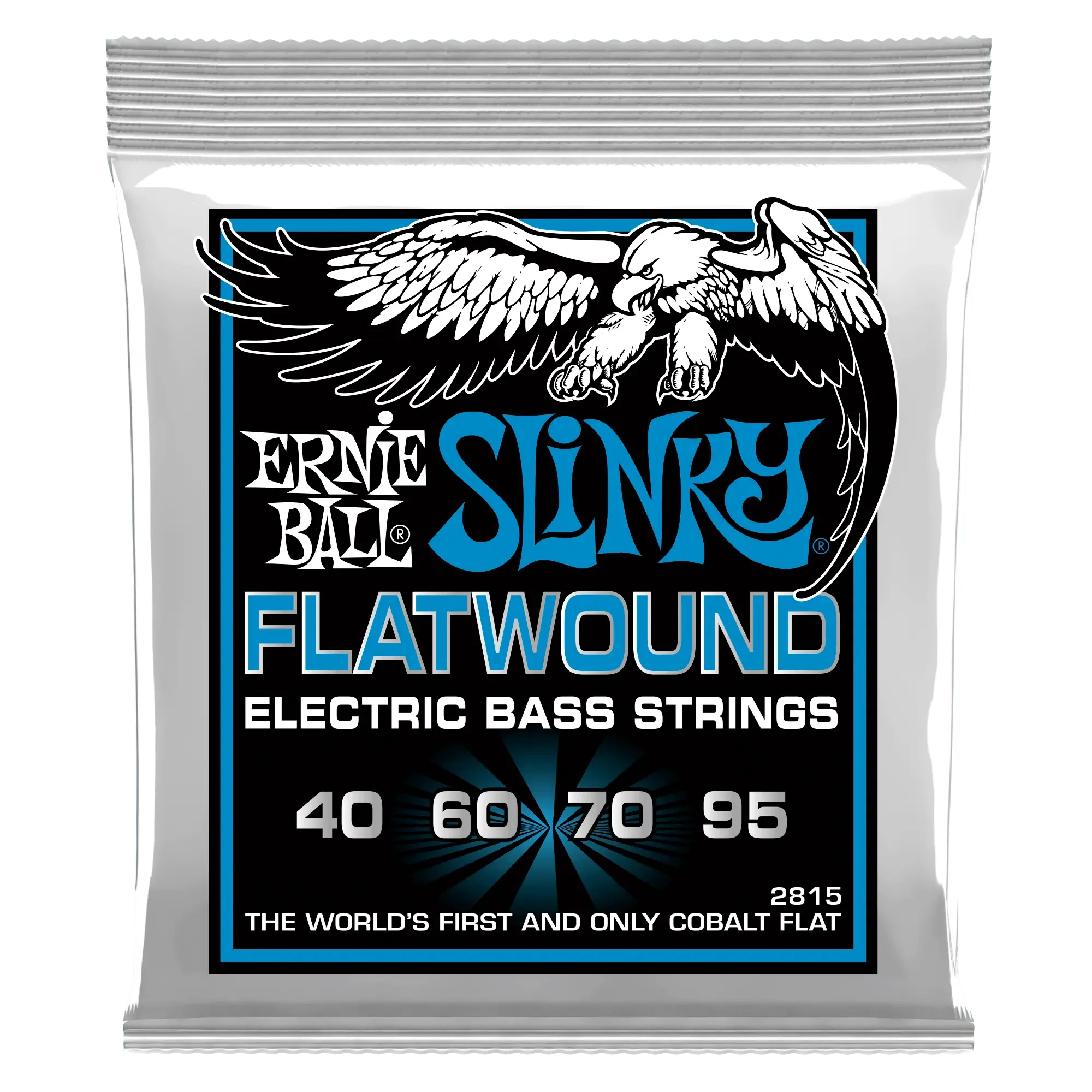 Струны для бас-гитары Ernie Ball 2815 Extra Slinky Flatwound Bass 40-95