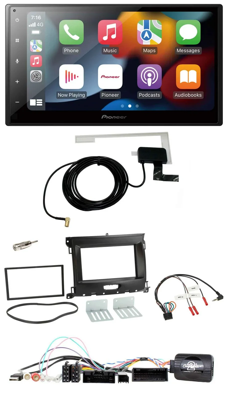 Автомагнитола для Ford Ranger XL Pioneer 2DIN USB Bluetooth DAB (с 02/2016)