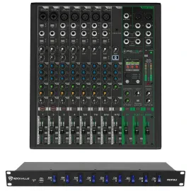 Mackie ProFX12v3+ 12-Channel Pro Effects Mixer w/USB ProFX12 v3 + Power Strip