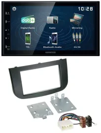 Kenwood 2DIN Bluetooth MP3 USB DAB Autoradio für Mitsubishi Colt 2008-2012