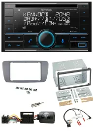 Kenwood CD 2DIN DAB USB Lenkrad Bluetooth Autoradio für Seat Ibiza ab 08 conemar