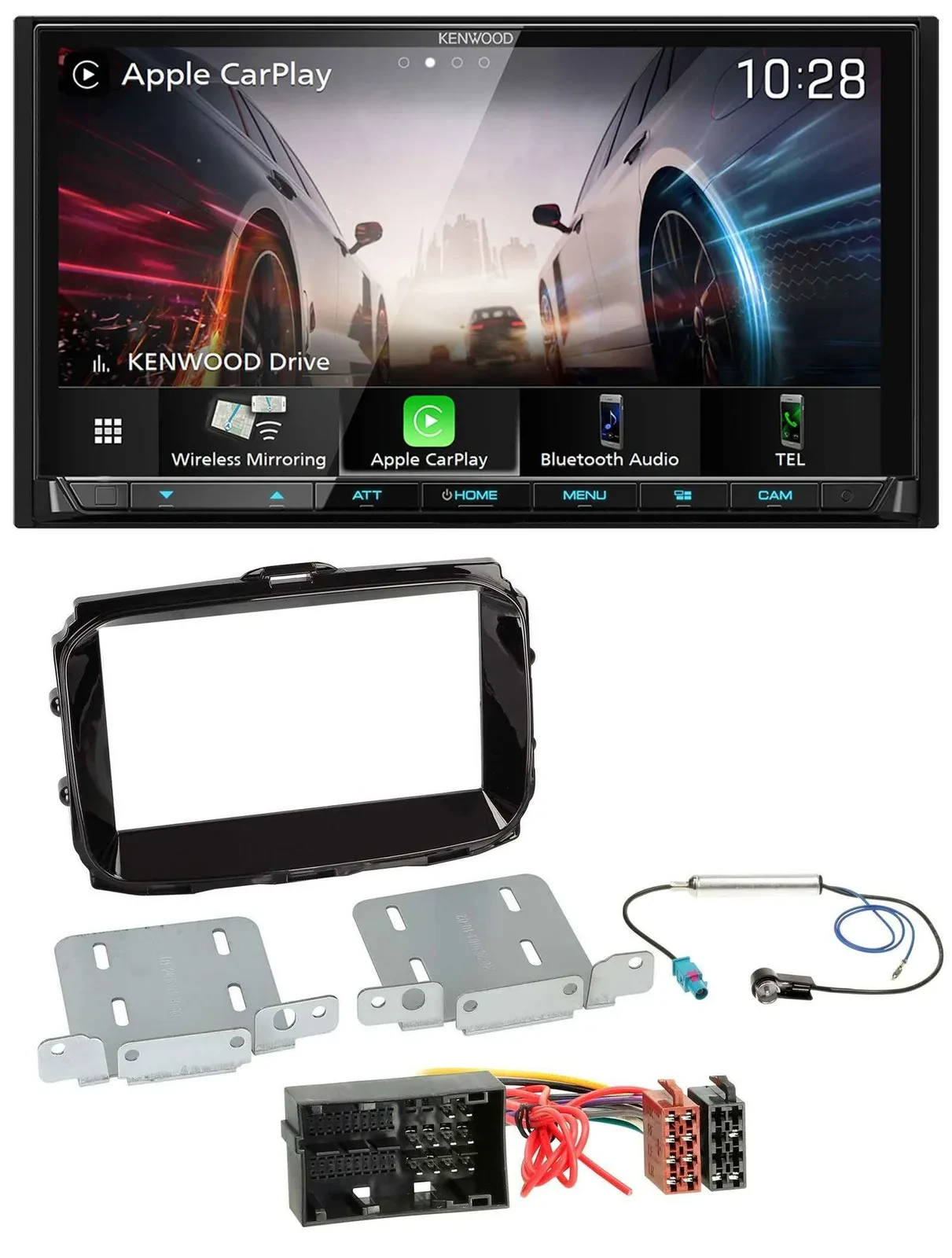 Kenwood MP3 2DIN USB DAB Bluetooth Autoradio für Alfa Giulietta ab 13 940 Faceli