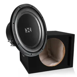 NVX NSW124v2 700W Dual 4-Ohm 12" Subwoofer with Vented Enclosure Box