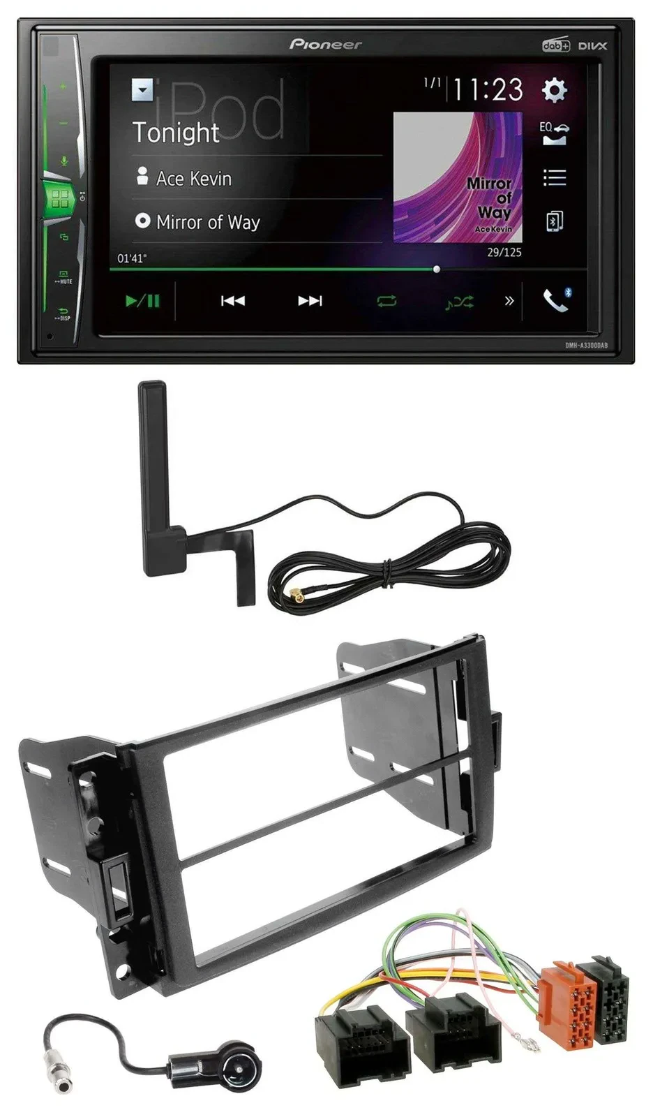 Pioneer MP3 DAB AUX 2DIN Bluetooth Autoradio für Chevrolet Corvette 05-13 Upland