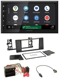 Kenwood DAB Bluetooth USB MP3 2DIN Autoradio für BMW 5er E39 X5 Quadlock