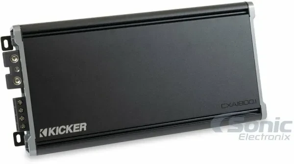 Kicker 46CXA18001T CX Series 1800W Class-D Monoblock Car Subwoofer Amplifier