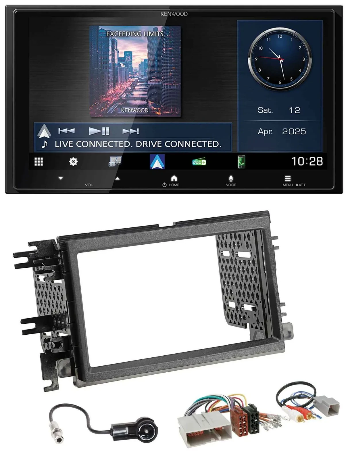 Kenwood Bluetooth 2DIN USB DAB MP3 Autoradio für Ford Mustang F 150 04-09