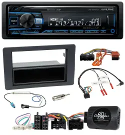 Alpine USB Bluetooth DAB Lenkrad Autoradio für Saab 9-5 YS3E Facelift 2005-2011