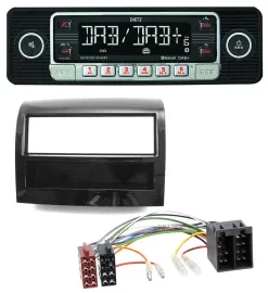 Dietz USB DAB MP3 Bluetooth Autoradio für Fiat Ducato 2011-2021 piano schwarz