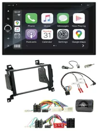 Автомагнитола для Hyundai Santa Fe Blaupunkt 2DIN, DAB, USB, Bluetooth, навигация TMC, поддержка кнопок на руле