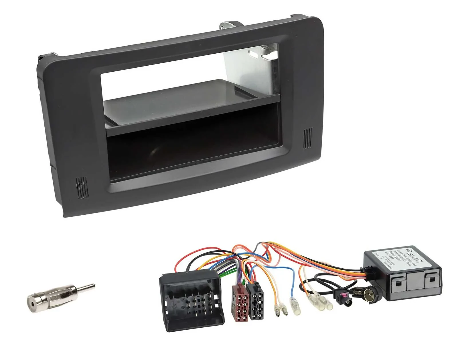 Radioeinbauset CAN-Bus DIN Autoradio für Mercedes M W164 2005-2011 schwarz Profi