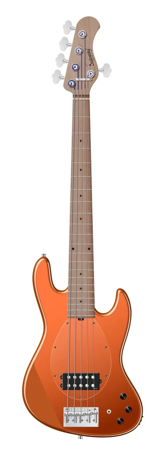 SADOWSKY MetroExpress 21-Fret Vintage M Bass, 5-String - Solid Candy Apple Orang