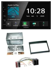 Kenwood Bluetooth MP3 DAB USB 2DIN Autoradio für Porsche 911, 996 (97-06)