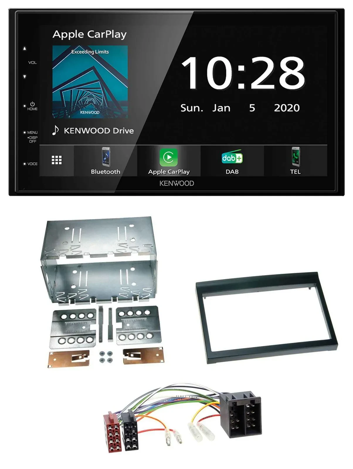 Kenwood Bluetooth MP3 DAB USB 2DIN Autoradio für Porsche 911, 996 (97-06)