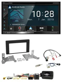 Kenwood DAB TMC USB 2DIN Lenkrad Bluetooth Navigation für Toyota Aygo ab 22 AB7