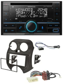 Kenwood CD 2DIN DAB USB MP3 Bluetooth Autoradio für Nissan Micra (10-13)