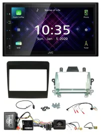 JVC DAB 2DIN Lenkrad Bluetooth USB Autoradio für Porsche 911 11-17 MOST-Soundsys