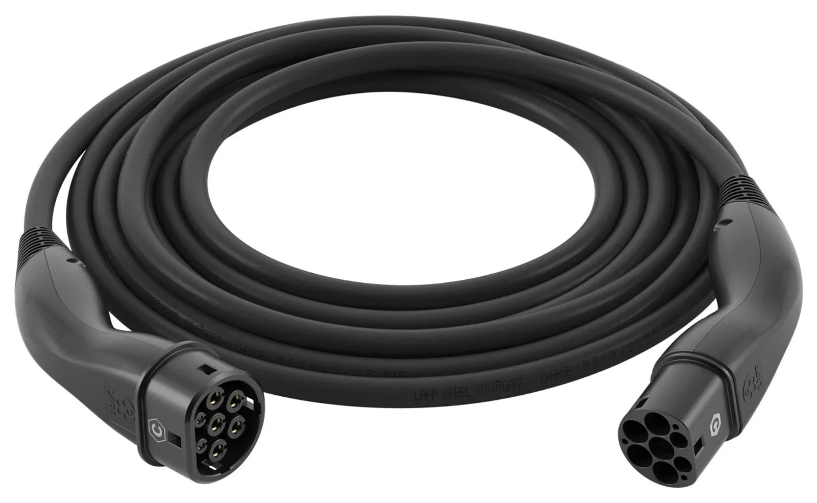 Сетевой кабель для электромобиля Lapp Mobility Ladekabel Typ 2 Mode 3 20 A 3‑фазный до 11 kW 7 м черный