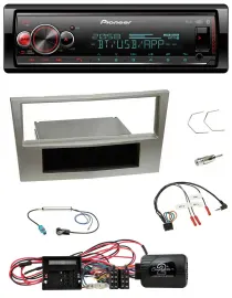 Pioneer Bluetooth USB Lenkrad DAB Autoradio für Opel Corsa D satin-stone 09-14