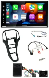 Kenwood DAB USB Bluetooth 2DIN Lenkrad Autoradio für Opel Astra ab 09 Perlschwar