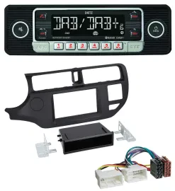 Автомагнитола для Kia Rio (UB 2011–2014) Dietz USB, DAB, MP3, Bluetooth, чёрная