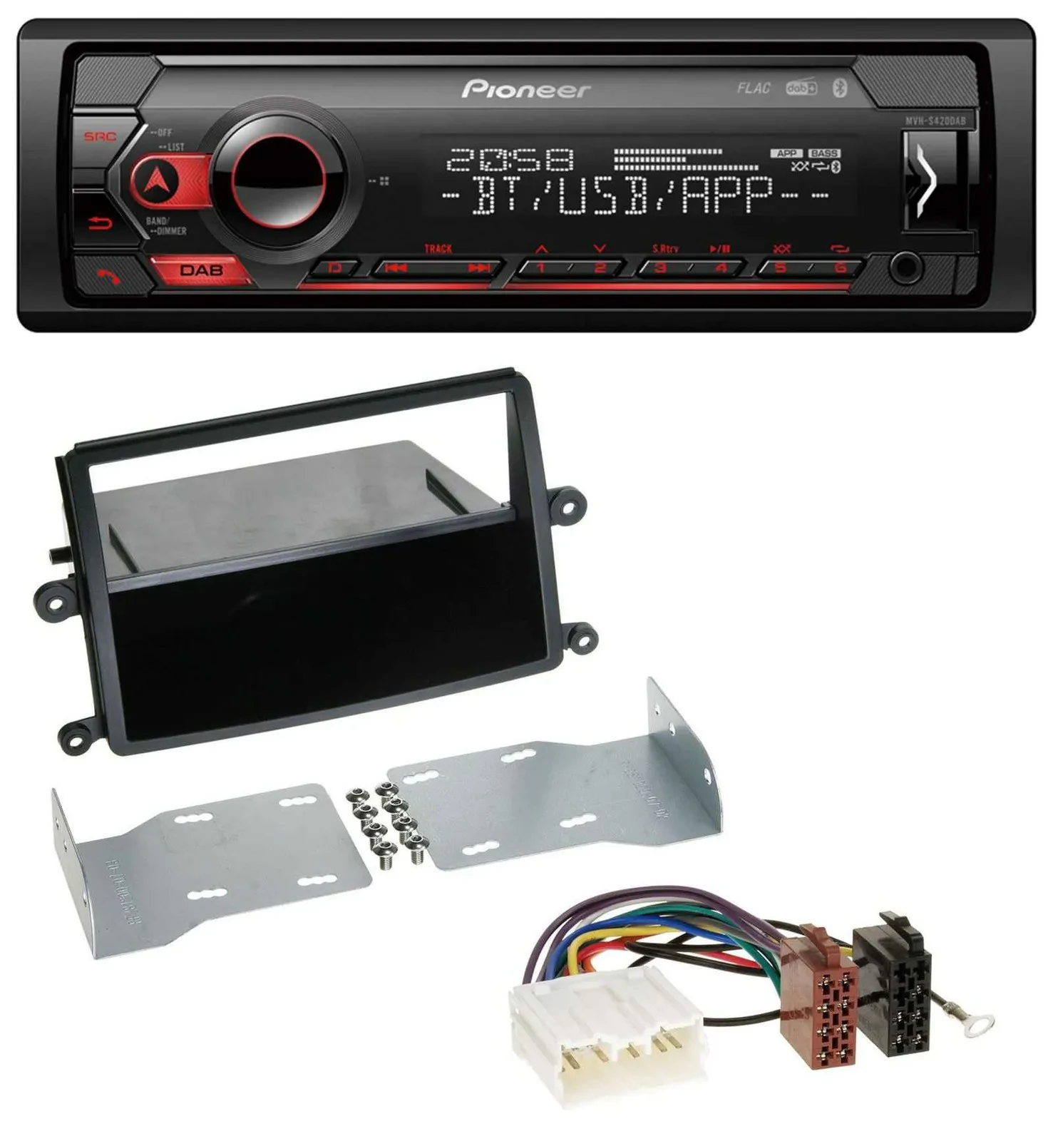 Автомагнитола для Mitsubishi L200 Pioneer MP3 USB DAB Bluetooth