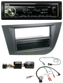 Автомагнитола для Seat Leon 2005–2010 Pioneer DAB, CD, USB, MP3, черный