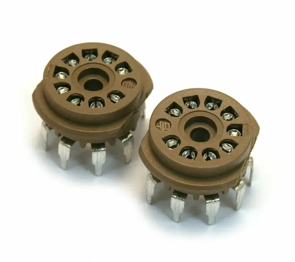 Панелька лампы для гитарного усилителя Fender Blues Deluxe 9-pin, PCB mount